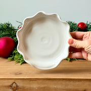 Spoon Rest, Ruffle - White