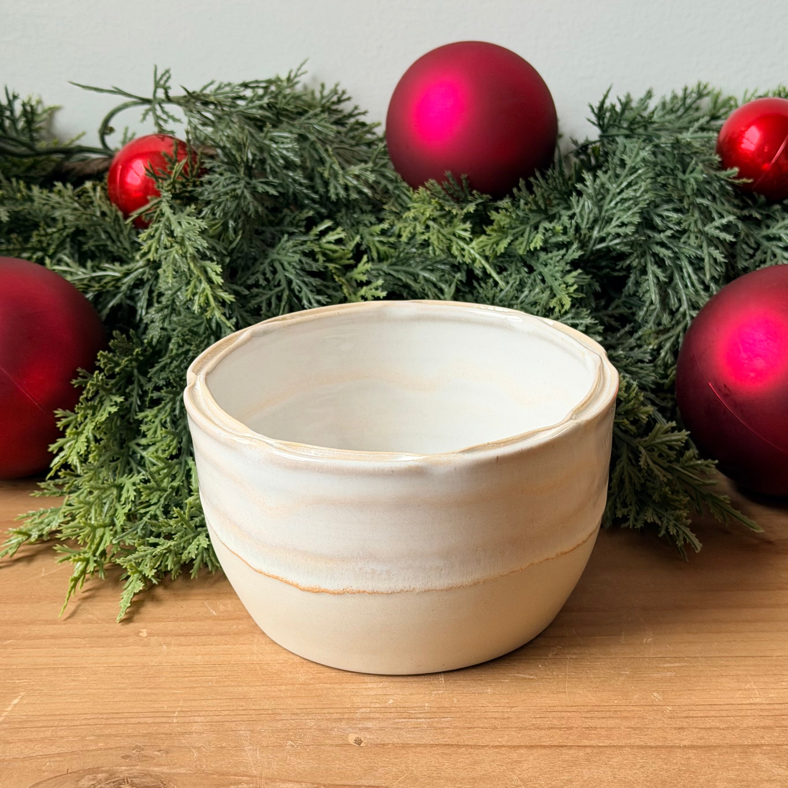 Dip Bowl (Lattice) - Linen