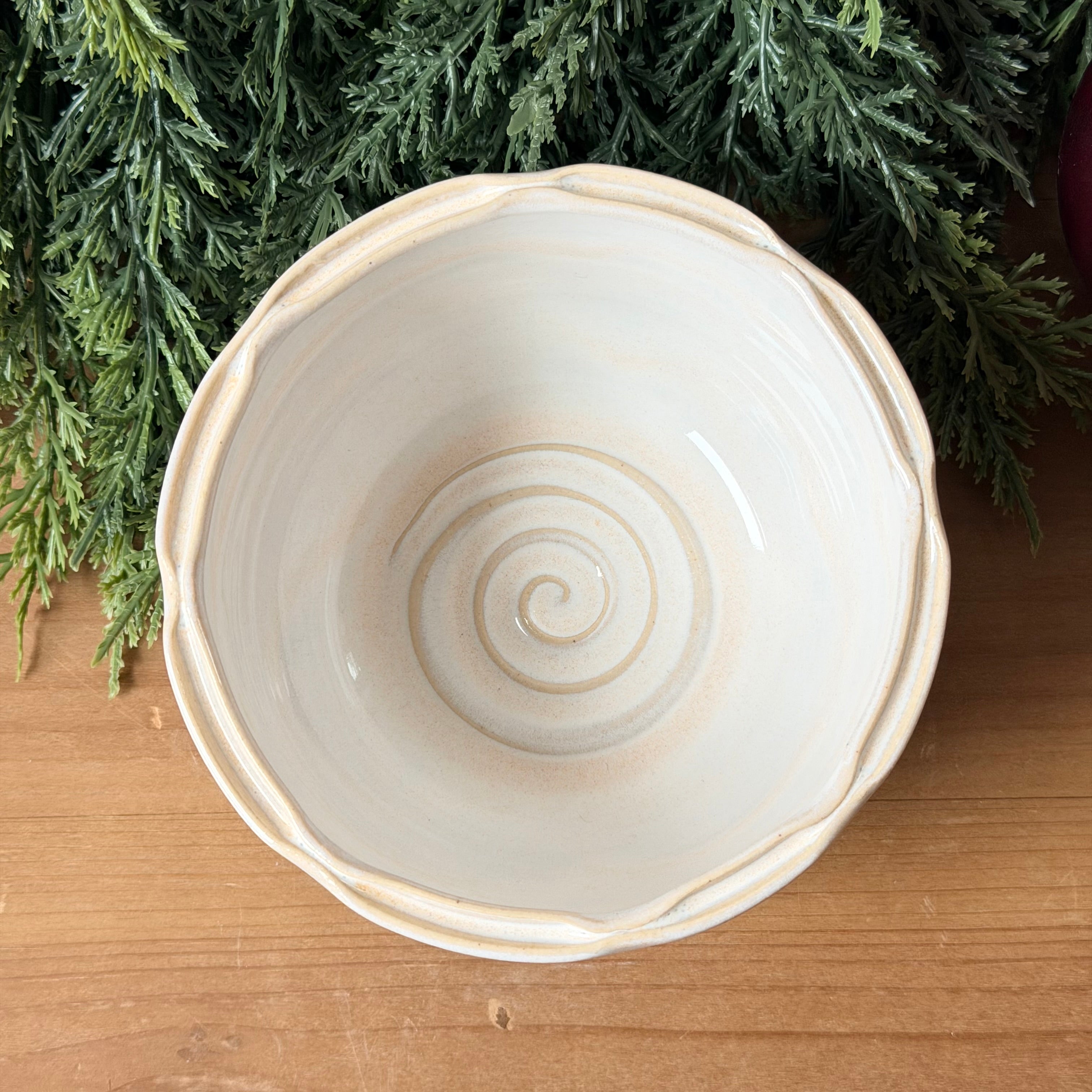 Dip Bowl (Lattice) - Linen