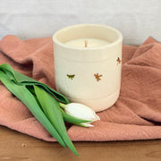 Candle - Golden Dragonflies: Cream, 10 oz.