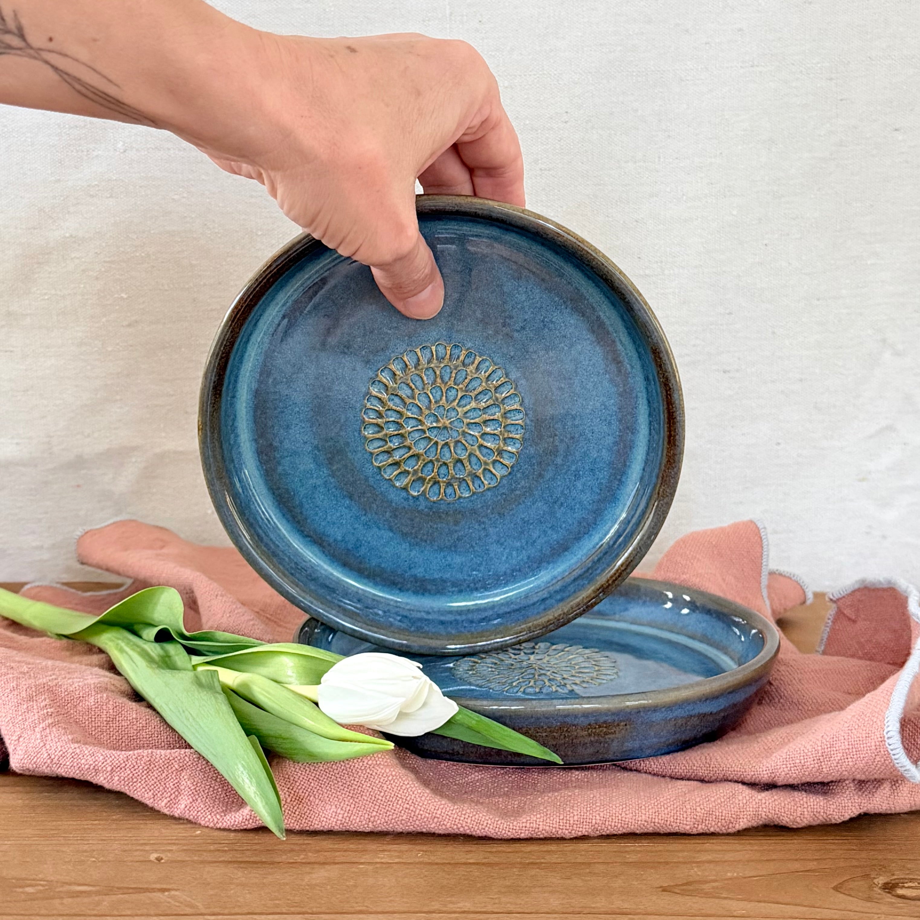 Plates - Appetizer, Set of 2 (Sea Blue)