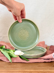 Plates - Appetizer, Set of 2 (Satin Green)