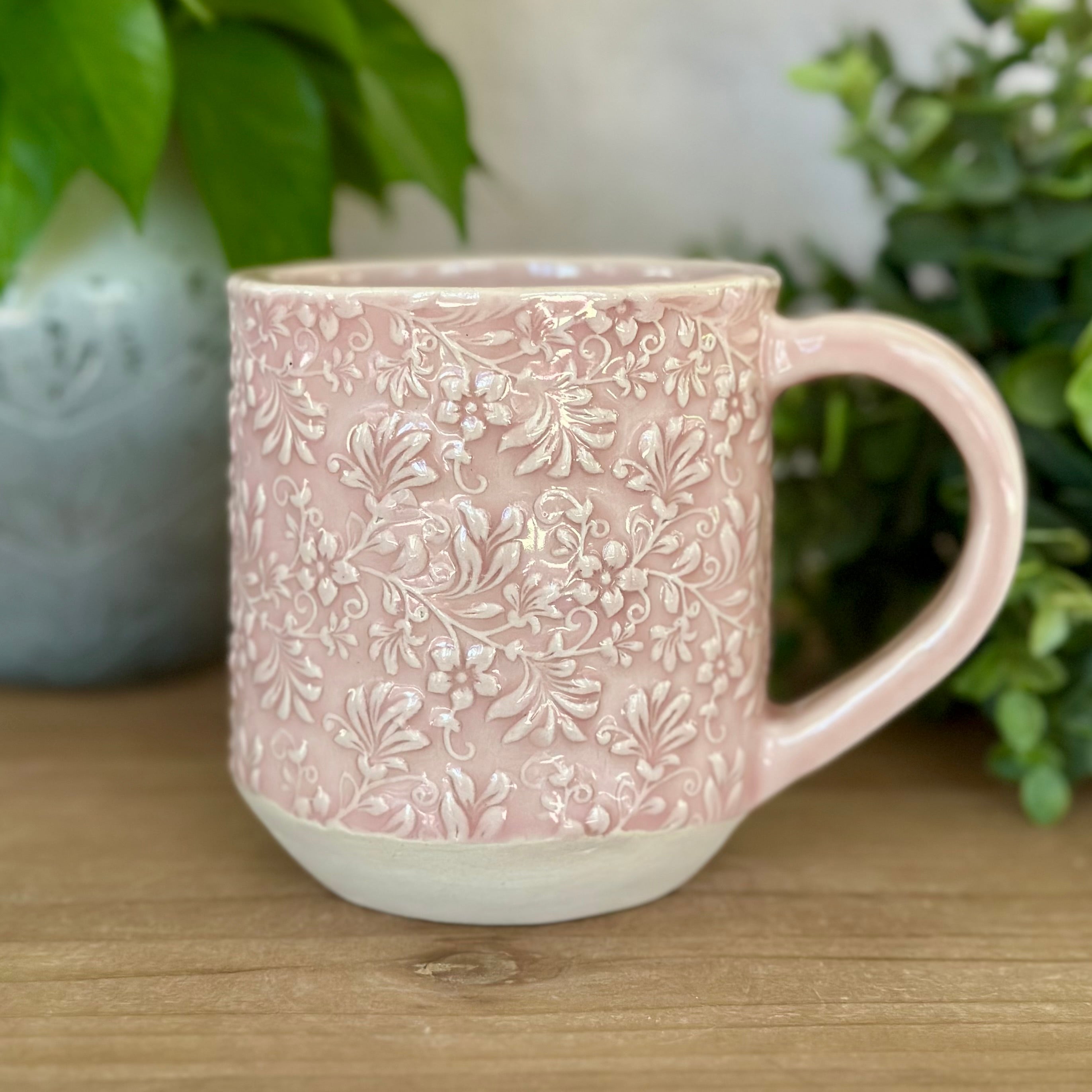 Mug - Blush Flower Garden, 15 oz