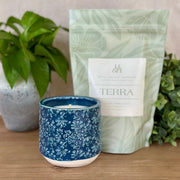 Heart Warmers Candles Starter Kit: Ocean Blue Flower Garden - 10 oz