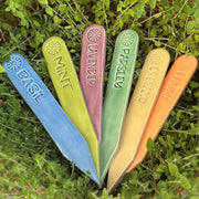 Garden Stakes - Set of 6: Herbs, Colorful
