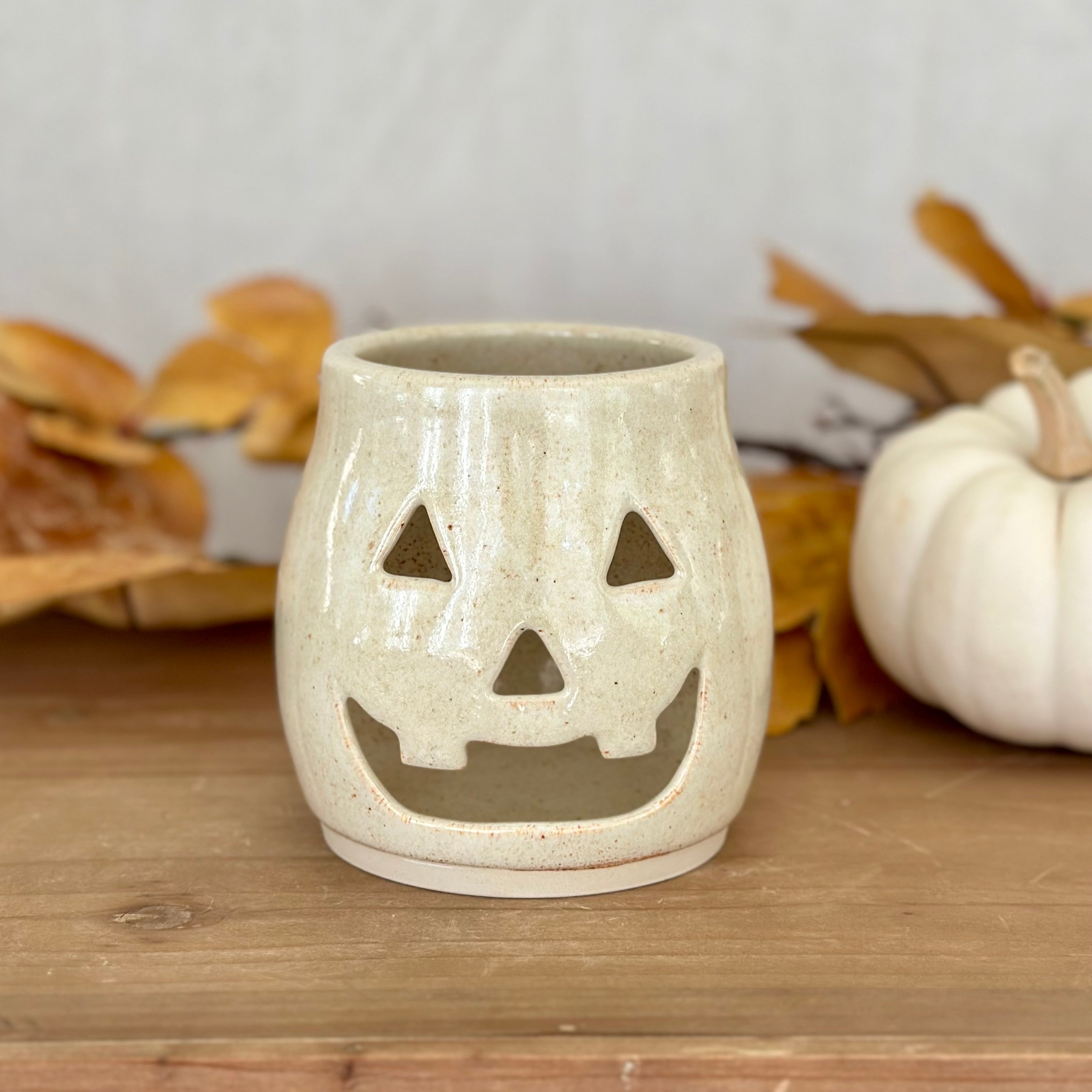 Jack O’Lantern Luminary - Cream/Tall (Med)