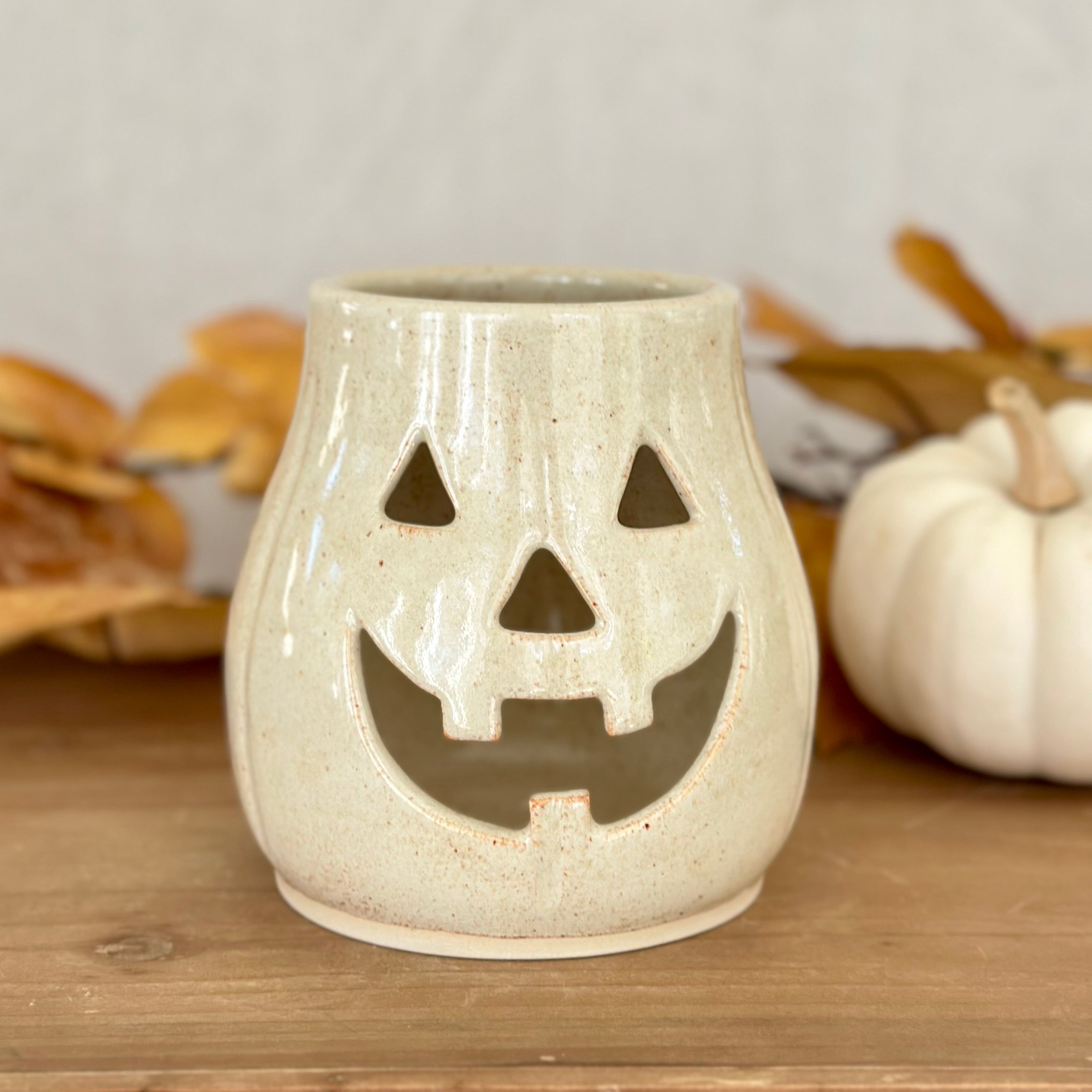 Jack O’Lantern Luminary - Cream/Tall (Lg)