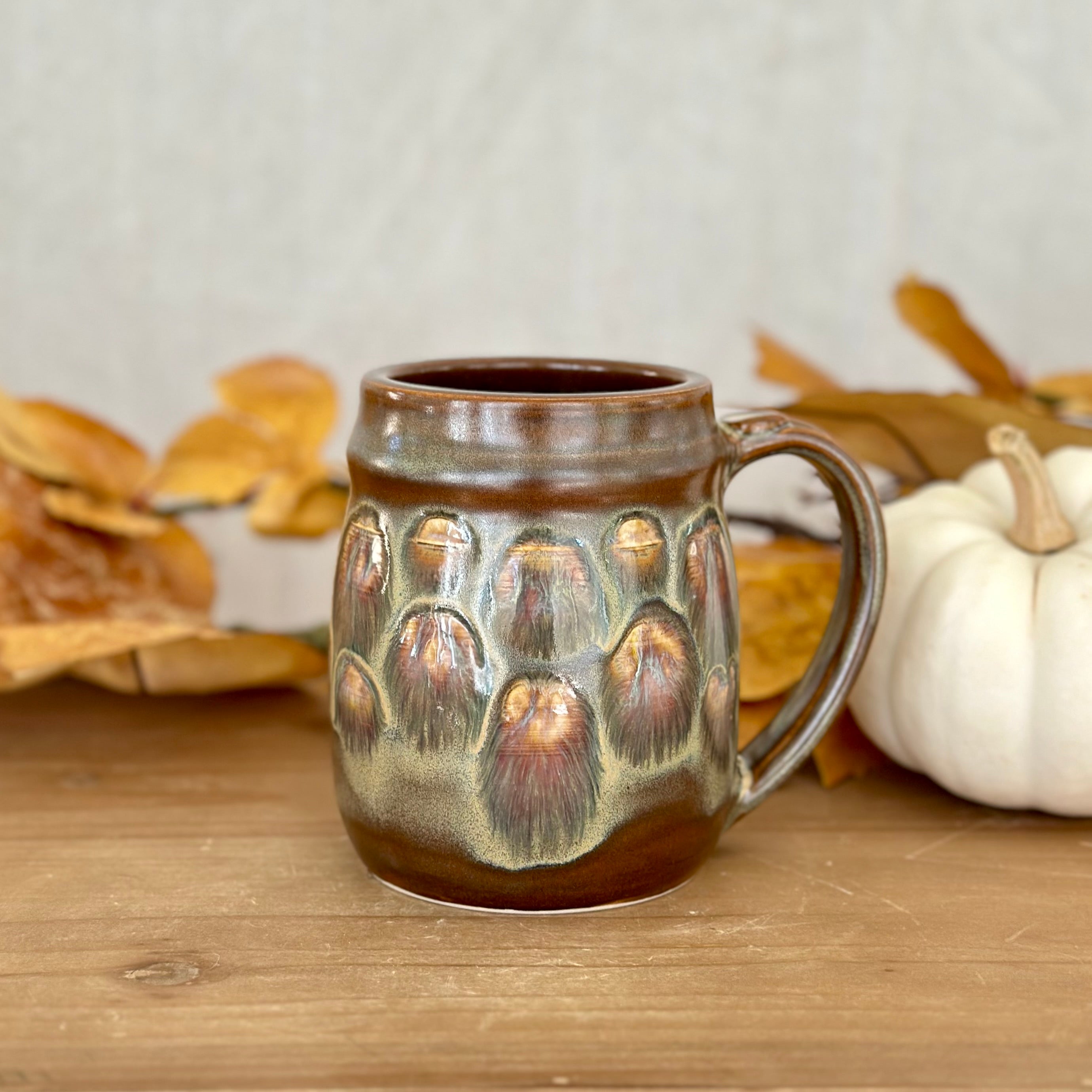 Mug: Fall Feathers, 16 oz.