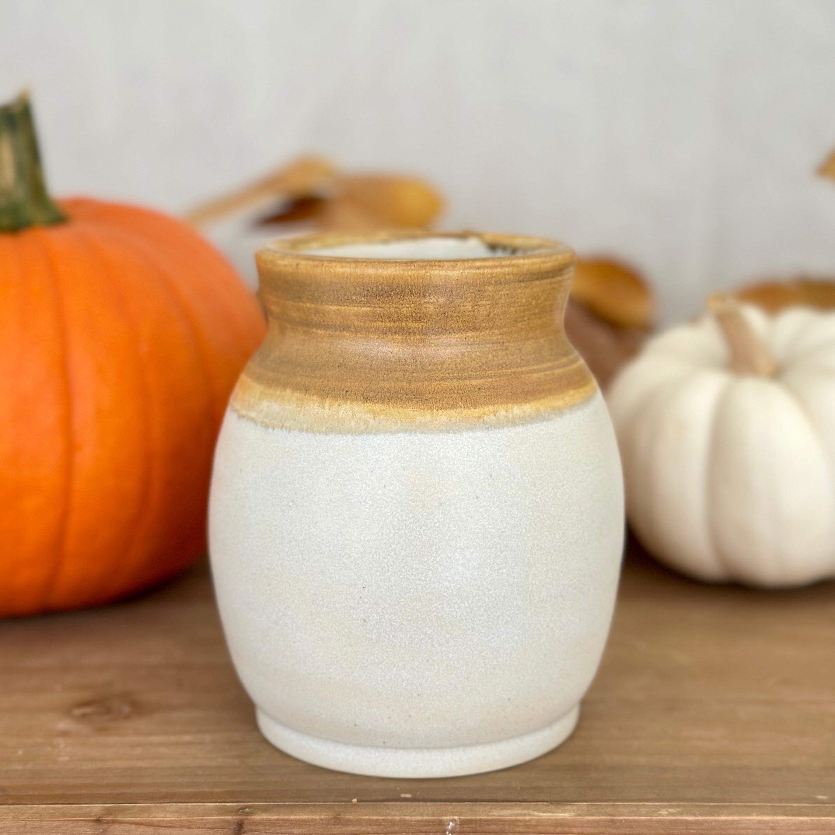 Vase: Caramel and Cream