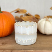 Heart Warmers Candle - Linen, Scalloped, 10 oz.