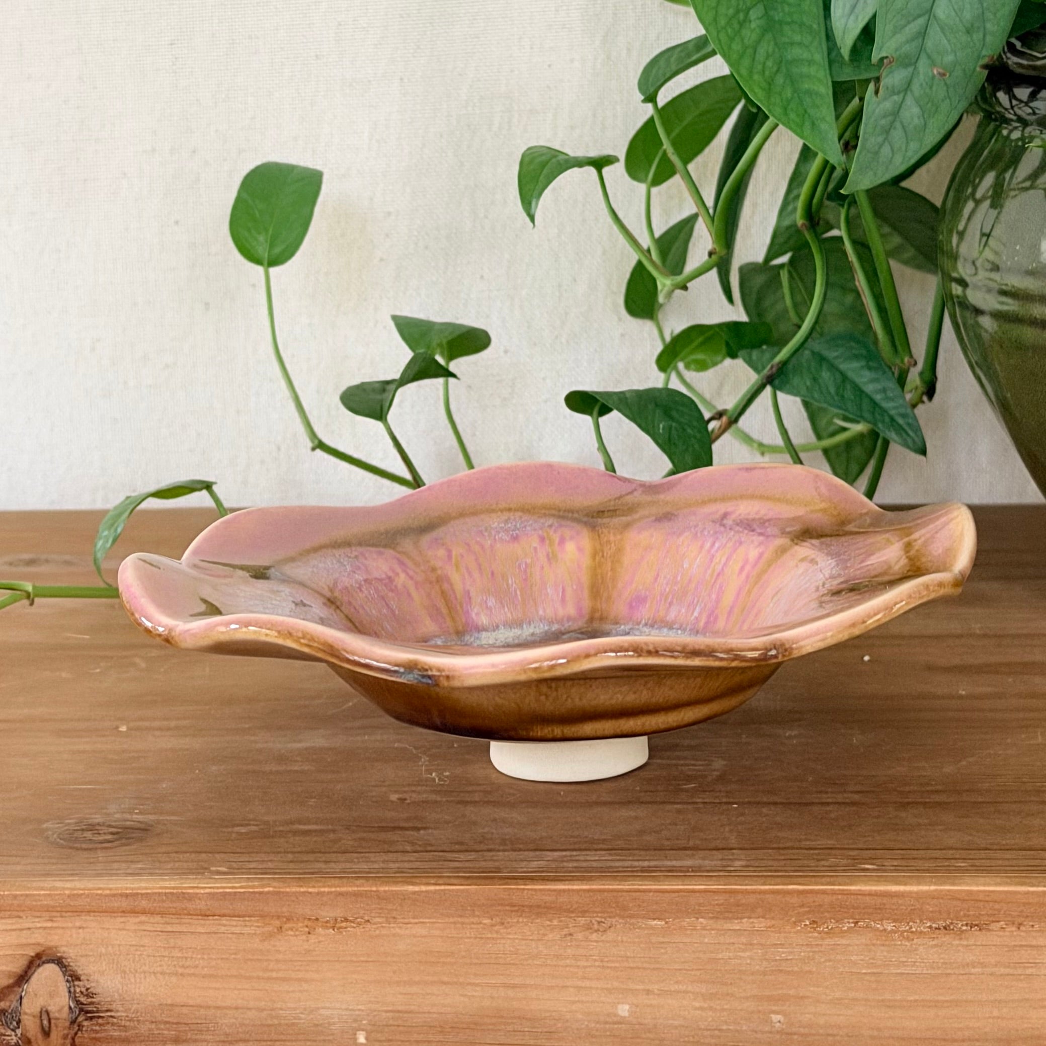 Bee Bowl with Stake- Honey Flower