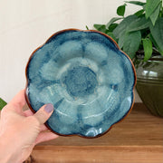 Bee Bowl with Stake- Blue Hydrangea