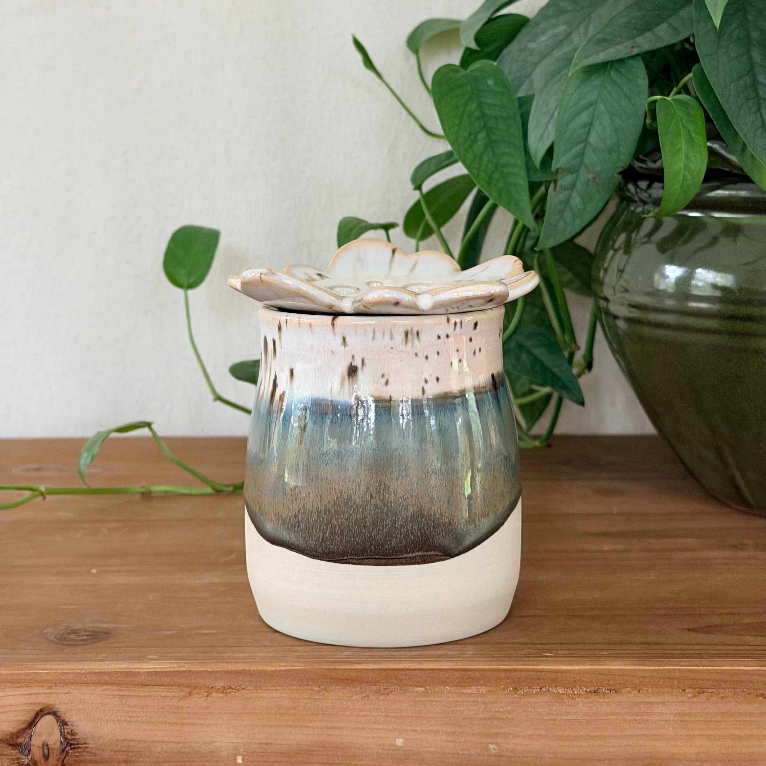 Petite Flower Frog Vase, 2 Piece - Midnight Run