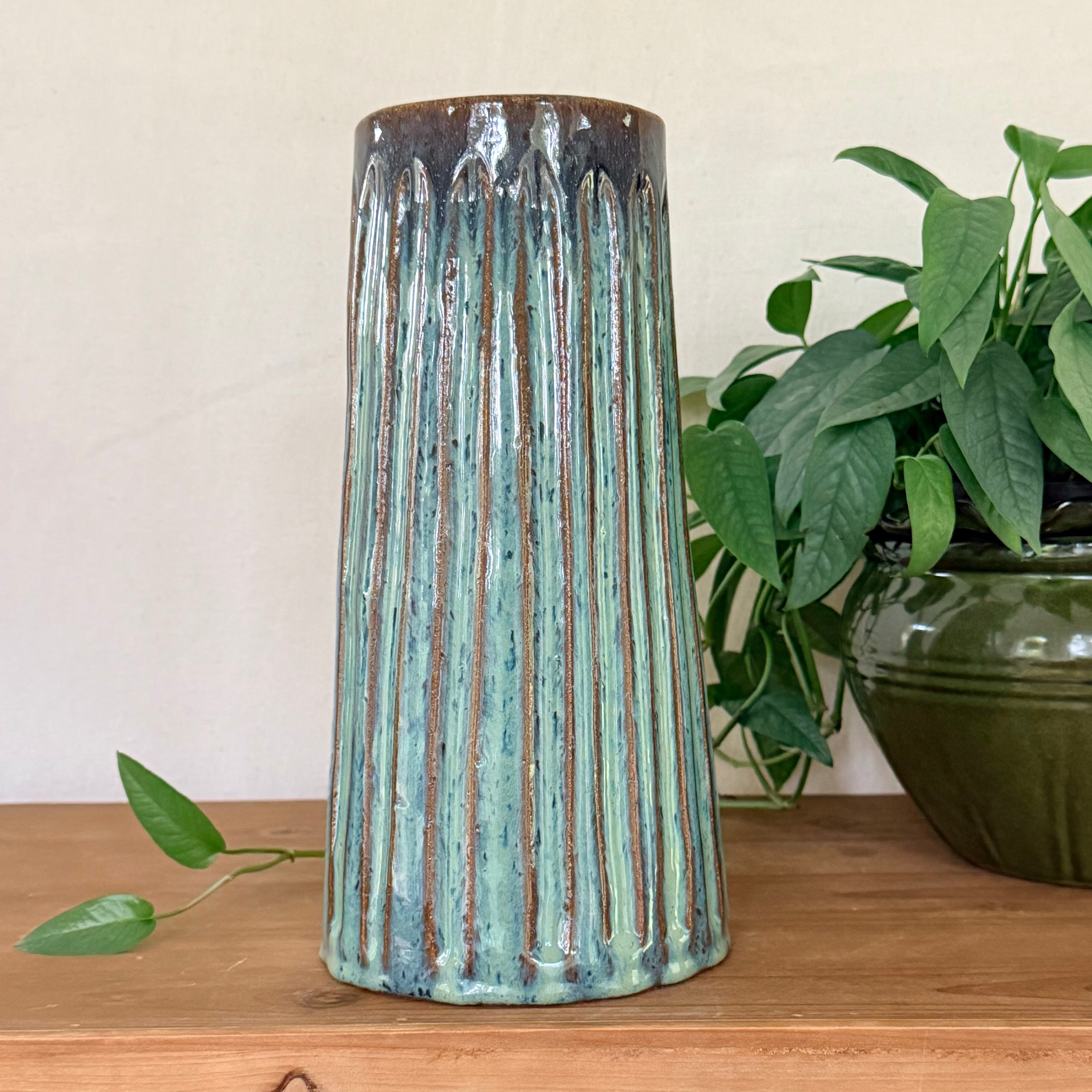 Fluted Vase, 11 in. - Hidden Cove