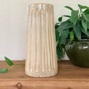 Fluted Vase, 11 in. - Sand