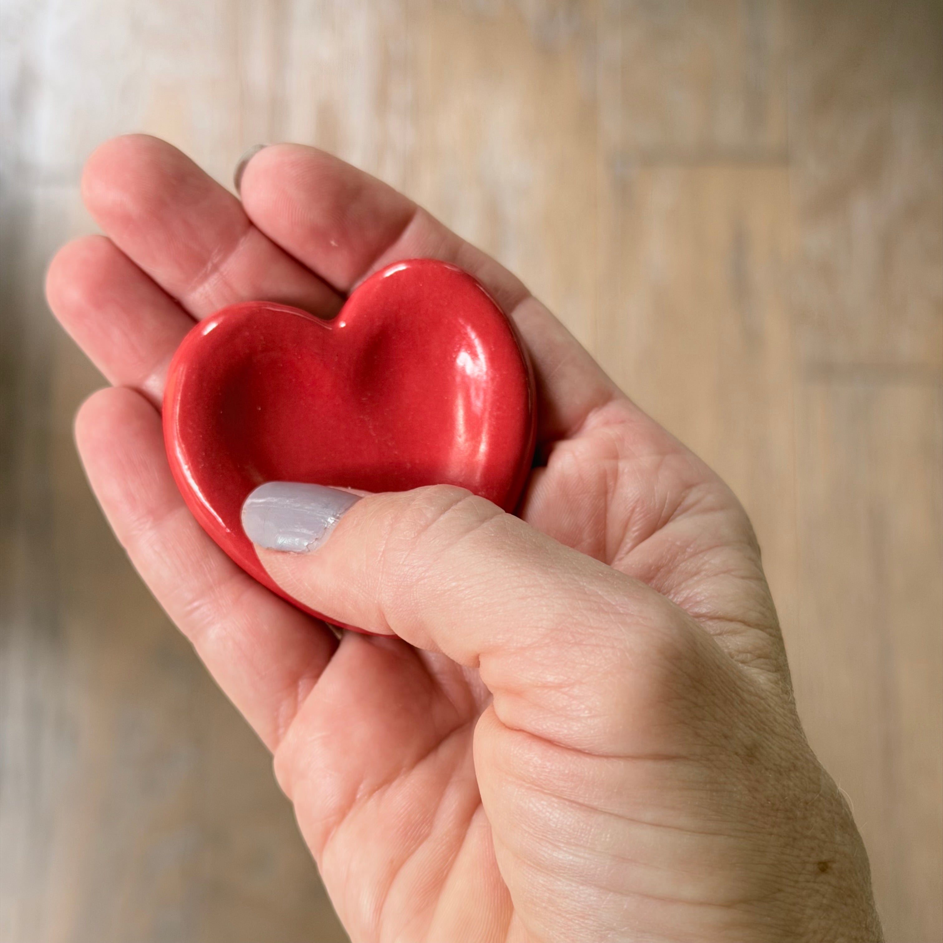 Worry Stone - Red Heart