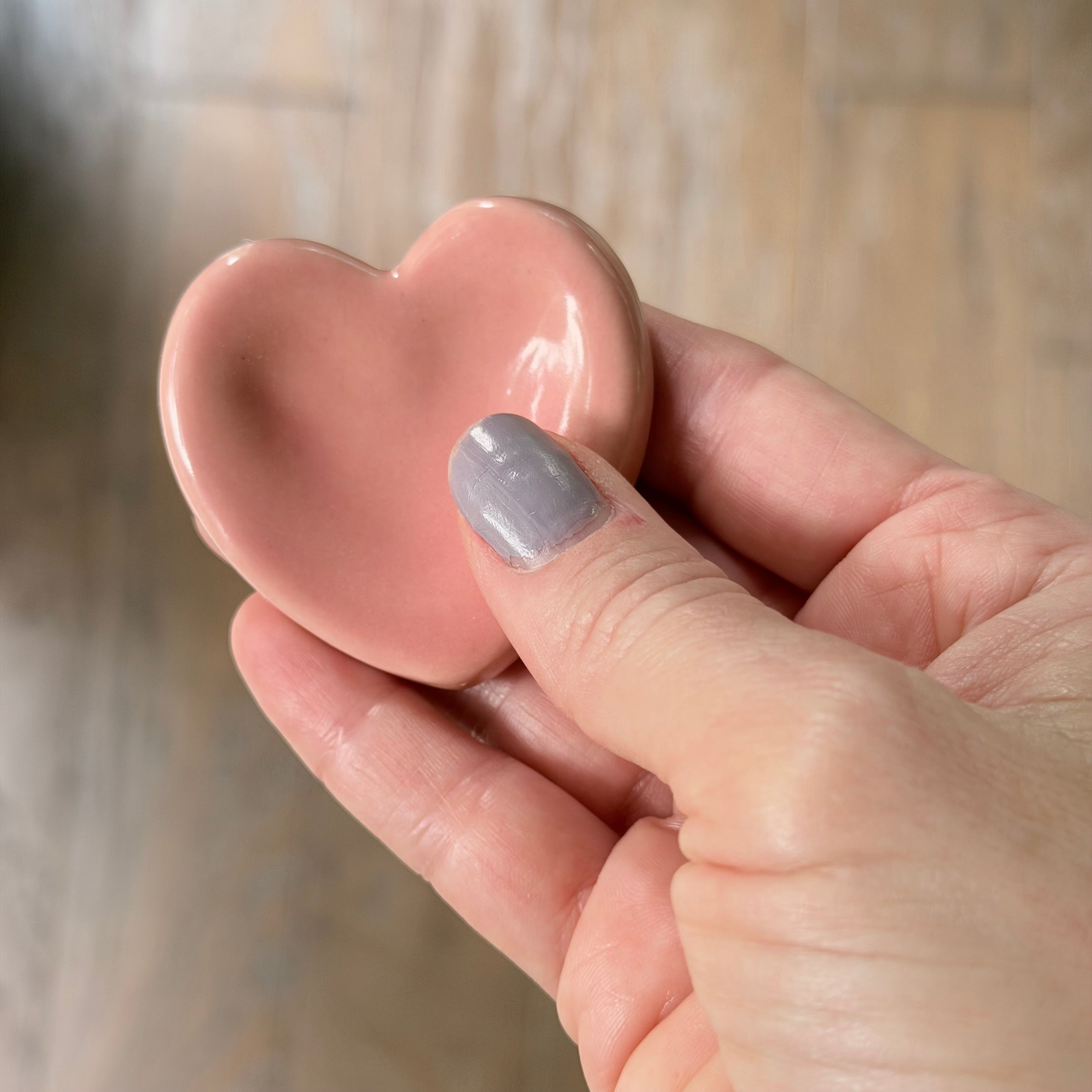 Worry Stone - Pink Heart
