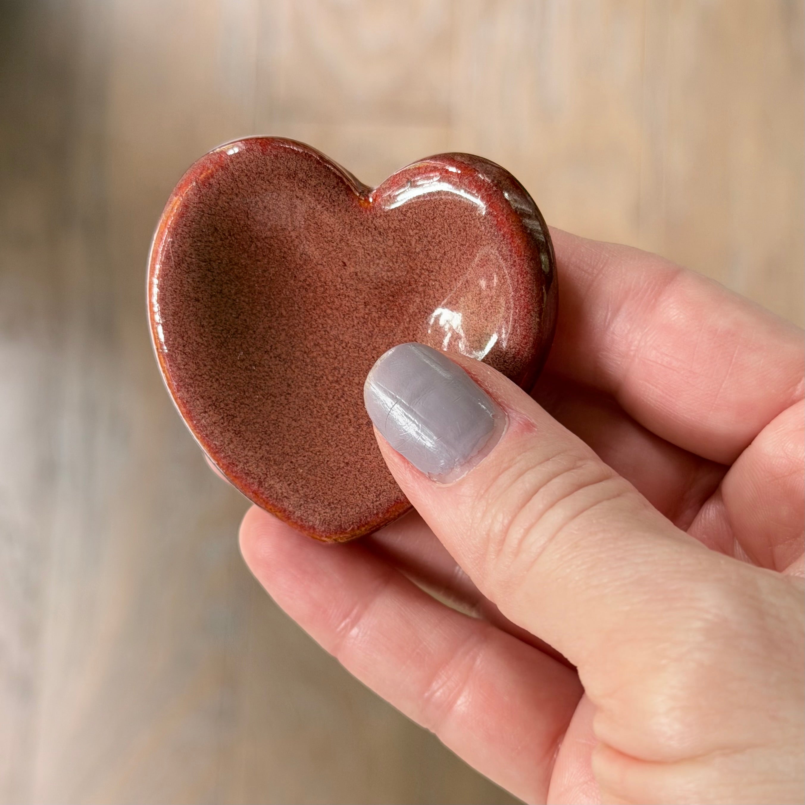 Worry Stone - Cinnamon Heart