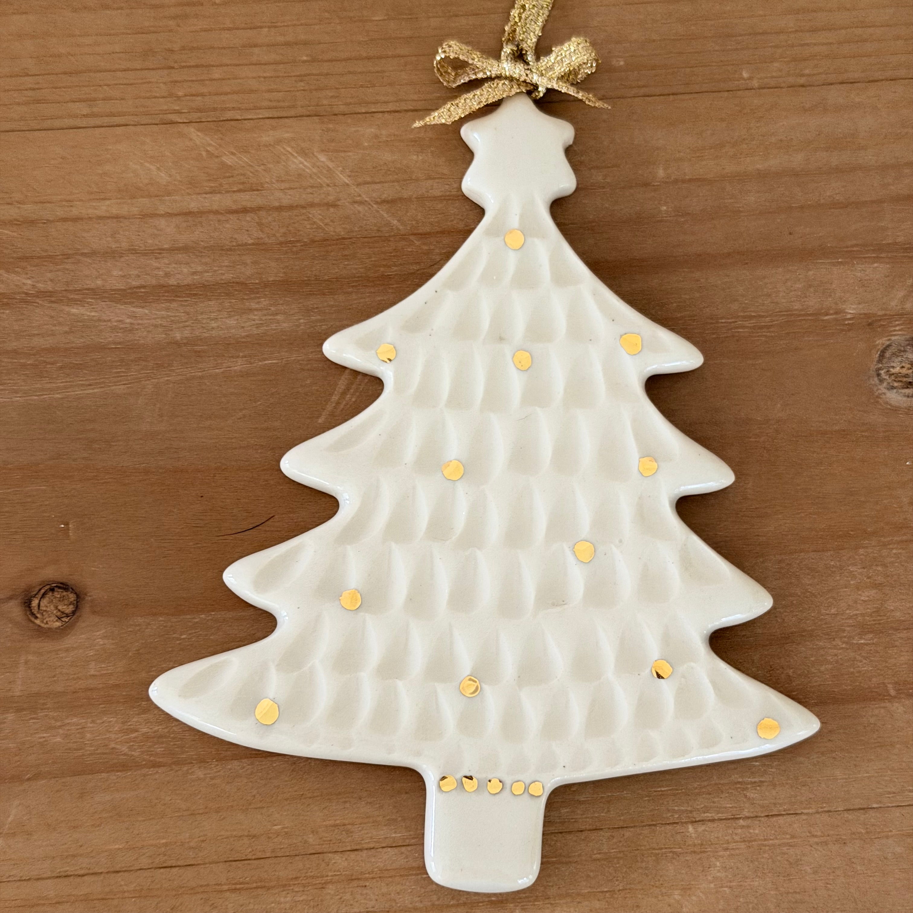 Ornament - Christmas Tree - White