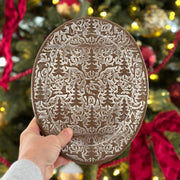 Gingerbread Plate, Oval